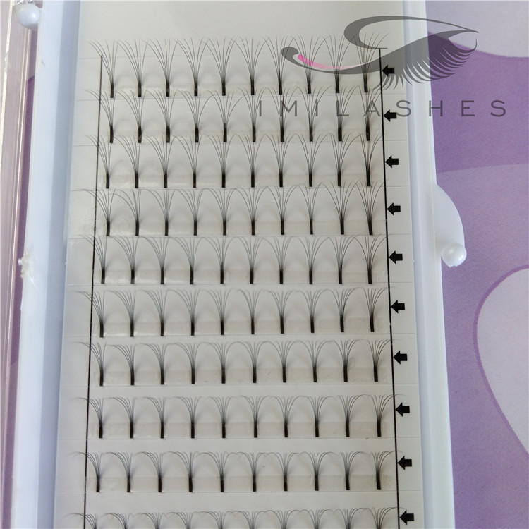 China eyelashes vendor best russian premade volume fans heat bonded-V